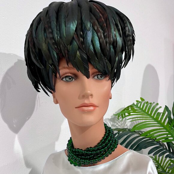 Chanel Vintage Seven Strand Green Gripoix Necklace - Picture 7 of 10